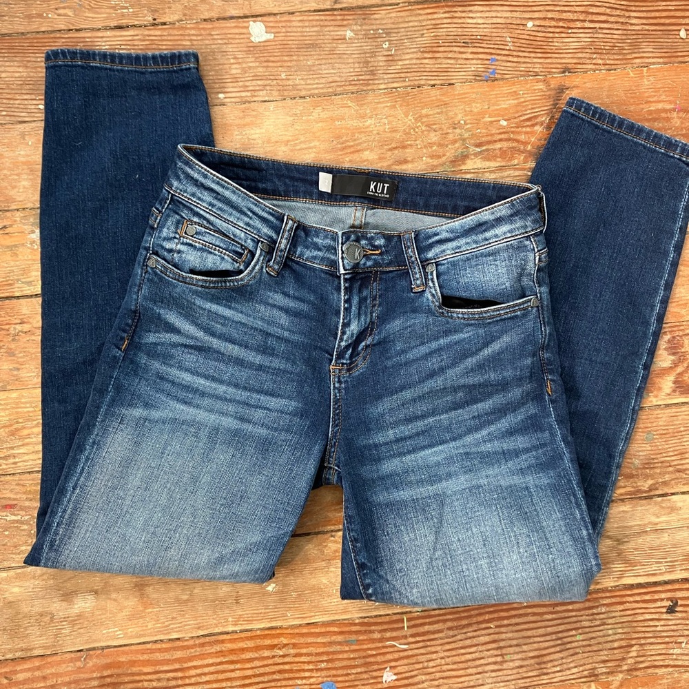 Kut from the Kloth Women's Straight Leg Jeans - Dark Blue